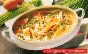 Eier-Ragout mit Schnittlauch