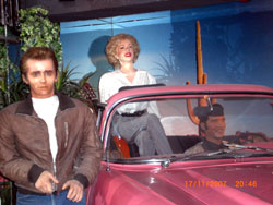 James Dean, Marylin Monroe, Elvis Presley